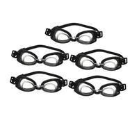 BESTonZON Lot de 5 Mini-Lunettes de Natation Noires pour Poupées Accessoires Mini pour Déguisement de Poupée Petites Lunettes Légères Adaptées aux Mini-Poupées pour Loisirs Créatifs