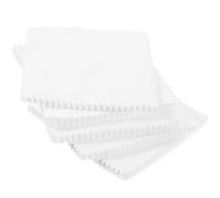 BESTonZON Lot de 50 Chiffons de Nettoyage en Daim Blanc 8X8 CM pour Bijoux en Argenté et Or Polissage pour Lentilles Écrans et Verres de Lunettes Entretien Bijoux et Accessoires