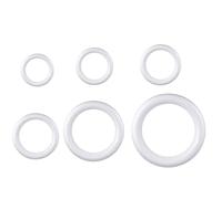 BESTonZON Lot de 6 Anneaux en polystyrène, Couronne de Mousse, Couronne Noël, décorative en polystyrène, Fleurs, pour Bricolage, Artisanat, Noël, Mariage, décoration 30 cm