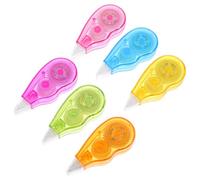 BESTonZON Lot de 6 Rubans Correcteurs Blancs 15 MM X 4 M Ruban D’Écriture Portable sans Temps de Séchage Accessoire de Bureau et Fournitures Scolaires pour Correction Rapide et Précise