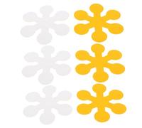 BESTonZON Lot de 6 Tapis de Bain Antidérapants Et Auto-adhésifs pour Garçons Et Filles Motif Flocons de Neige Et Fleurs Antidérapants Et Sécuritaires