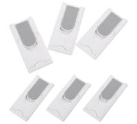 BESTonZON Lot de 6 Verrous de Sécurité Blancs pour Portes Coulissantes Loquets en Plastique Robustes Compatibles Rails de Portes Protection Garçon et Filles Cuisine Salle de Bain et