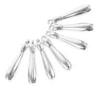 BESTonZON Lot de 7 Breloques en Métal Massif de Boule de Bowling, Pendentifs DIY pour Fabrication de Bracelets et Bijoux, Accessoires Charme Bowling en Acier Inoxydable, pour Création