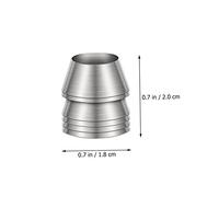 BESTonZON Lot de 7 Coins Métalliques Ronds pour Poignée de Marteau, Outils de Fixation Jardinage, Cales Coniques en Fer 0,2-5 Kg pour Installation et Renfort, Usage Extérieur et Bricolage