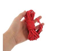 BESTonZON Lot de 8 Cordes de Haubanage Réfléchissantes 4Mm Rouges - Cordes Coupe-Vent Résistantes pour Tente et Auvent avec Tendeurs Réglables Adaptées Camping Randonnée Plage Sécurité