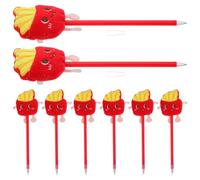 BESTonZON Lot De 8 Stylos À Bille En Forme De Frites - Stylo À Bille Frite Pour Enfants - Idéal Pour La Rentrée Scolaire À Glisser Dans Un Sac De Noël Ou Tout Simplement Pour S'Amuser