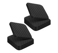 BESTonZON Lot de 8 Tapis Anti-Vibrations Double Face en Silicone 10X10X05 CM pour Tapis Roulants et Vélos D’Exercice Protection de Sol Antidérapante Bruit Coussinets Isolants pour