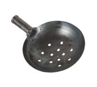 BESTonZON Louche Fer Robuste pour Tamisage et Nettoyage Pelle Ronde Outil Portatif pour Enlèvement de Boue et Entretien de Poulailler
