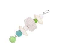 BESTonZON Mâcher pour Perroquets Lave Volcanique et Os de Seiche Accessoire Suspendu pour Cage Oiseaux Supplément de Calcium pour Grignotage et Divertissement des Conures et Autres Oiseaux