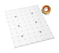 BESTonZON Magnetic Geoboard Teacher Math Board for Classroom Transparent Pegboard with Rubber Bands for Geometry Learning Stem Educational Manipulative Material in