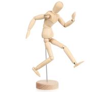 BESTonZON Mannequin de Dessin Articulé en Bois 20 CM Base Stable Figurine pour Artistes et Peinture Modèle en Bois Naturel pour Croquis Décoration Bureau et Création Artistique