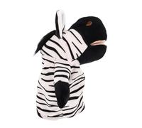 BESTonZON Marionnette à Main Zèbre Peluche avec Bouche Mobile pour Garçon Fille Interactif Peluche pour Jeu de Rôle et Conte Marionnette Doigt Animaux Cartoon pour Préscolaire et