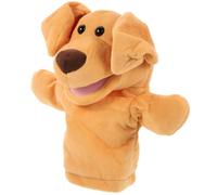 BESTonZON Marionnette Main Chien Peluche Douce avec Bouche Mobile pour Jeu Éducatif et Contes Éveil pour Garçon Fille