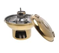 BESTonZON Marmite Acier Inoxydable avec Double Poignée Antidérapante Cuisson Portable pour Fondue et Wok Usage Intérieur et Extérieur avec Réchaud à Batterie Cuisine Pratique