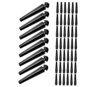 BESTonZON Marqueurs de Jeu de Cribbage Métal Noir 2,5 Cm, Lot 50 Pièces, Accessoires de Jeu Traditionnels, Repères Portables pour Parties de Cribbage, Voyages et Réunions Familiales