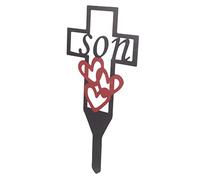 BESTonZON Métallique de Cimetière pour Décoration de Tombe Piquet Jardin pour Honorer la Mémoire de Votre Fils