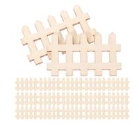 BESTonZON Mini Clôture de Jardin Féerique en Bois 200 Pièces Bordure Miniature 49X30 CM pour Terrarium Maison de Poupée et Décorations Créatives Accessoires pour Micro-Aménagement