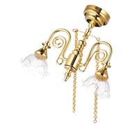 BESTonZON Mini Lampe Plafonnier Magnétique pour Maison de Poupée Luminaire Miniature Vintage Décoration Intérieure Réaliste et Facile à Installer Accessoire pour Mobilier Miniature