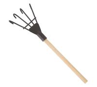 BESTonZON Mini Râteau en Fer Et Bois pour Micro-Paysage, Outil Miniature De Jardinage, Petit Râteau Décoratif pour Bricolage Maison Et Scène, Accessoire De Modelage Et Décoration