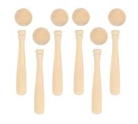 BESTonZON Miniature Batte Baseball à Peindre Ensemble DIY Grandes Battes Petites Balles Jouets à Décorer pour Activités et Décoration