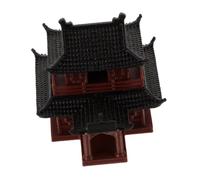 BESTonZON Miniature Fish Tank Pavilion Figurine Handmade Japanese Zen Garden Decor Ancient Architecture Model for Aquarium Ornament Bonsai Micro Landscape Accessory