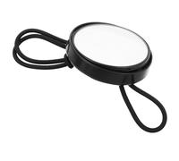 BESTonZON Miroir de Plongée Rond Noir avec Corde Élastique Réglable Miroir Convexe Latéral pour Visibilité Élargie Équipement Stable et pour Plongée Grotte