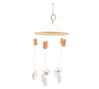 BESTonZON Mobile De Berceau Boho Avec Fleurs Et Pompons Décoration Pour Chambre De Garçon Fille Fille Mobile Suspendu Pour Lit Garçon Fille Et Berceau