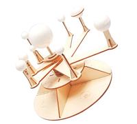 BESTonZON Modèle De Système Solaire Soi-même pour Garçon Et Filles, Taille Petite, en Bois Naturel, Éducatif Pédagogique, Jouet Préscolaire Spatial, Activité DIY, Kit