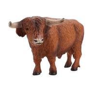 BESTonZON Modèle de Vache des Highlands Éducatif Ferme Garçon Fille Décoration Écologique