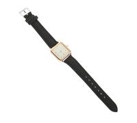 BESTonZON Montre-Bracelet Lumineuse Féminine Cadran Carré Noir Blanc en Quartz Bracelet Respirant Similicuir Montre Décontractée Loisirs Précise pour Femme Usage Quotidien