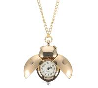 BESTonZON Montre de Poche Vintage Dorée à Suspendre en Forme d'Insecte Montre de Poche Décorative Chaîne Accessoire de Vêtements Original Usage Quotidien