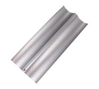 BESTonZON Moule à Français en Acier Inoxydable Argenté 2 Compartiments Design Ondulé Facile à Nettoyer Utiliser Cuisine et Restaurant