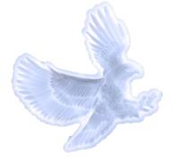 BESTonZON Moule en Silicone pour Aigle Demi-Relief Moule pour Résine Époxy Blanc Résistant à la Déchirure pour Artisanat et Décoration DIY