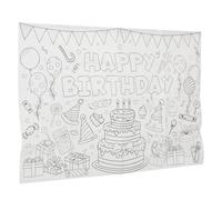BESTonZON Nappe à Colorier Pour Fête Anniversaire Garçon Fille Affiche De Coloriage Grand Format Décorations Et Activités Créatives