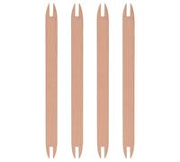 BESTonZON Navette de Tissage en Bois Grand Format 4 Pièces, Outil de Navette Artisanale pour Métier à Tisser, Kit DIY de Baguettes à Tricoter pour Couture et Tissage Manuel
