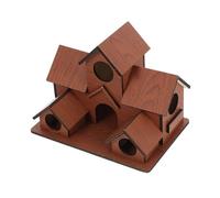 BESTonZON Nichoir Extérieur pour Jardin Maison Oiseaux Multifonction avec Compartiments Spacieux pour Observer la Biodiversité et Accueillir Plusieurs Espèces