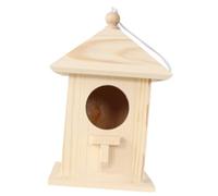 BESTonZON Nichoir pour Petits Oiseaux Cabane Extérieure Décorative Maison Suspendue pour Jardin Nid Douillet pour Pinsons Perroquets et Mésanges