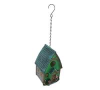 BESTonZON Nichoir Résine Décoratif pour Oiseaux Maison Suspendue pour Jardin et Cour pour Attirer Oiseaux et Éduquer Conservation