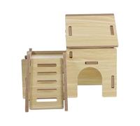 BESTonZON Nid Bois pour Hamster Petite Maison Multiple pour Cage Abri Sûr et Confortable pour Petits Animaux de Compagnie