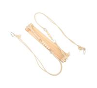 BESTonZON Oire Poulailler Naturel Accessoire Coopérative Résistant pour Oiseaux Support Debout Perroquet Suspendu Interactif pour Poulets et Petits Oiseaux