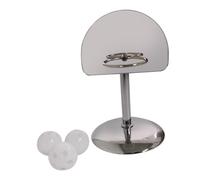 BESTonZON Oiseaux Panier Basket Argenté Jeu Entraînement et Éducatif pour Perroquets et Perruches Accessoire pour Comportement de Mastication Mental