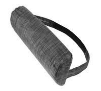 BESTonZON Oreiller De Tête pour Chaise Longue Extérieur, Coussin Appui-tête Noir Gris 35x6x15 Cm, Oreiller Cervical Multifonction pour Jardin, Plage Et Bureau, Soutien Haute Élasticité Et Portable