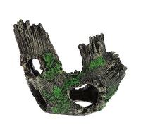 BESTonZON Ornement D'aquarium Tronc d'arbre Décoratif en Résine pour Poisson Cachette Créative 15 Cm Souche Résistante à l'eau Décoration De Réservoir pour Poissons