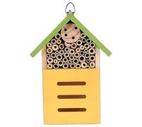 BESTonZON Ornements De Maison D'insecte Abri D'élevage D'abeilles Cabine De Coccinelles Abri De Jardin Habitat des Coccinelles Ruche Maison d'abeille Décorative Décor De Coccinelle Vert Bois