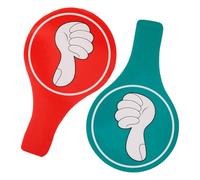 BESTonZON Palette de Vote Manuelle Double Face 14X22 CM en Mousse Pagaies Pouce Levé et Pouce Baissé pour Jury D’Enseignants Tableau de Vote Portable pour Salle de Classe et Jeux