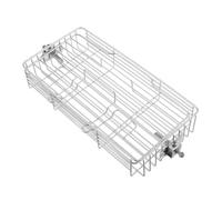 BESTonZON Panier à Griller Rotatif pour Barbecue Cage De Cuisson avec Poignée pour Poissons Viandes Légumes Acier Inoxydable Résistant Hautes Températures