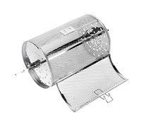 BESTonZON Panier de Cuisson Rotatif Acier Inoxydable avec Accessoire Four pour Griller Noix et Frites Panier Barbecue Multifonction pour Rôtissoire