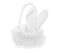 BESTonZON Panier de Fleurs de Pâques avec Panier de Rangement Adorable pour Événements Familiaux et Pique Niques Capacité pour Jouets et Touche Naturelle et pour Décoration Intérieur