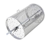 BESTonZON Panier De Grill Roulant Acier Inoxydable pour Cuisson Uniforme Ustensiles Pratiques pour Barbecue Et Rôtisserie Domestique