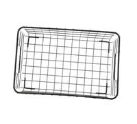 BESTonZON Panier de Rangement Fonction Décorative Design Simple en Fer Noir pour Fruits et Snacks Cuisine et Présent de Pendaison de Crémaillère